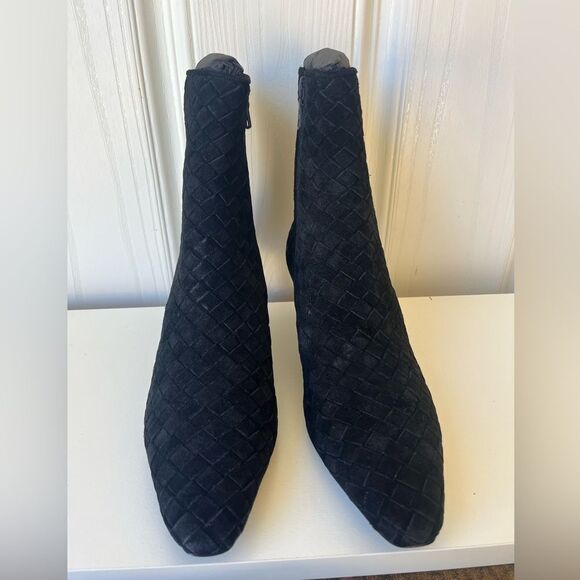 NEW Rag & Bone Black leather ankle boot Rio Mid boot  suede size 7.5 womens - Picture 8 of 11